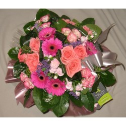 BOUQUET ROND ROSE