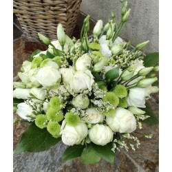 BOUQUET ROND BLANC